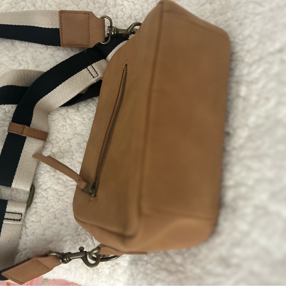 Universal Thread Camel Crossbody with Striped Strap